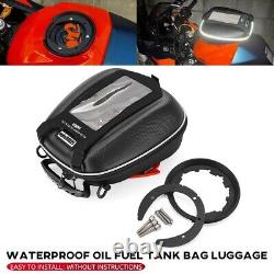 Motorcycle Oil Fuel Tank Bag Waterproof Luggage For RC 390 RC390 2023-2024 Black