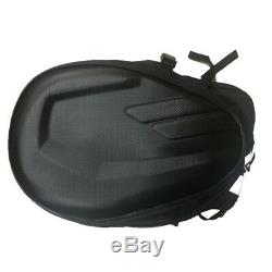Motorcycle Oil Tank Saddle Bag Bike Side Storage Black Pack Luggage Back Seat