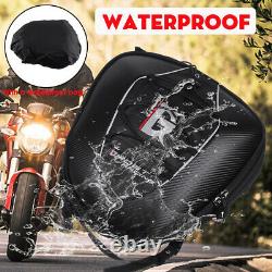 Motorcycle Rear Tail Seat Tank Bag Saddle Helmet Shoulder Storage