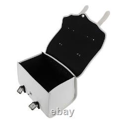 Motorcycle Saddlebags Waterproof Tank Bag Tail Bag Travel Luggage Pannier WHI