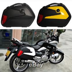 Motorcycle Side Box Luggage Tank Tail Hard Case Scotter Saddle Bag Waterproof