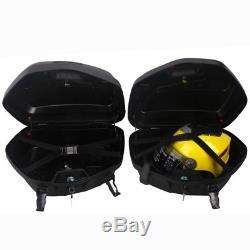 Motorcycle Side Box Luggage Tank Tail Hard Case Scotter Saddle Bag Waterproof