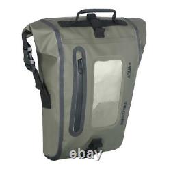 Motorcycle Tank Bag Oxford Aqua M8 Waterproof Roll Top khaki / Black