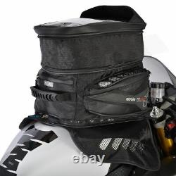 Motorcycle Tank Bag Oxford M40R 40L Magnetic Waterproof + Rain Cover Black