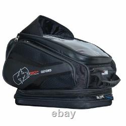 Motorcycle Tank Bag Oxford Q20R Quick Release 20 Litre Lightweight Black
