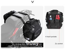 Motorcycle Tank Saddle Bag Pannier Water Resistant Travel Luggage Soft Shell 20L