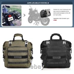 Motorcycle Tank Saddle Bag Pannier Water Resistant Travel Luggage Soft Shell 20L