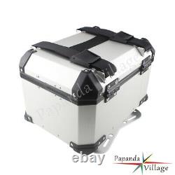 Motorcycle Universal Aluminum Alloy Rear Luggage Box Tail Trunk Top Case For BMW