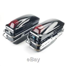 Motorcycle Universal Side Boxs Luggage Tank Tail Tool Bag Hard Case Saddle Bags
