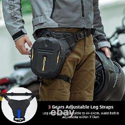 Motorcycle Waist Pack Magnetic Hard Shell Drop Leg Bag Tank Bag 10L Black