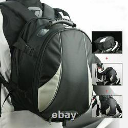 Multi-function Motorcycle Tail Rear Seat Fuel Tank Bag Helmet Backpack Crossbody