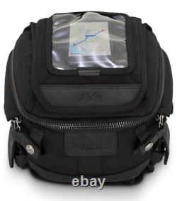 New Burly Brand Motorcycle Tank Tail Luggage Bag Black Leather