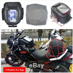 New Motorcycle Magnetic Oil Fuel Tank Bags Multifunction Tool Bag withRain Cover