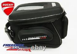 OEM DUCATI MULTISTRADA V4 EXPANDABLE TANK BAG With TANK-LOCK FASTENER 96781671A