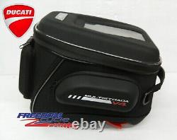 OEM DUCATI MULTISTRADA V4 EXPANDABLE TANK BAG With TANK-LOCK FASTENER 96781671A