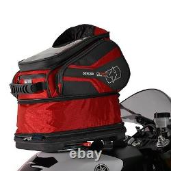 OXFORD Q30R Magnetic Tankbag Red Lifetime Motorcycle Luggage Backpack OL271