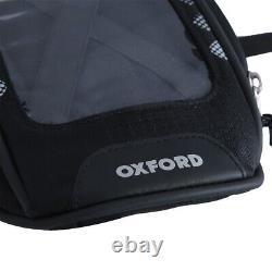 Oxford M1R Micro Magnetic Motorcycle Tank Bag Anti Glare Pocket 1 Litre Black