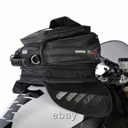 Oxford Motorcycle Bike M15R Magnetic Tank Bag Convert into Backpack 15L- BLACK