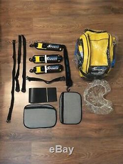 Oxford Motorcycle Tank Bag Luggage Magnetic Expandable Yellow