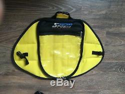Oxford Motorcycle Tank Bag Luggage Magnetic Expandable Yellow