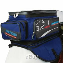 Oxford Motorcycle X40 Tank Bag Magnetic Lifetime Luggage Motorbike Blue OL137