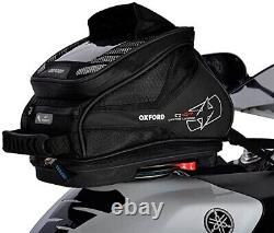 Oxford OL290 Black 4 L Black Tank Bag (Q4R Quick Release Motorcycle) OL290