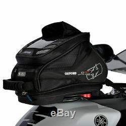 Oxford Q4R Quick Release Motorcycle Motorbike Luggage Tank Bag Black