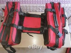 Oxford Sovereign Lifetime Luggage Motorcycle Panniers & Tank bag. Red