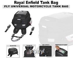 Royal Enfield All Motorcycle Black Fly Universal Tank Bag