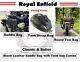 Royal Enfield Classic & Bullet Black Leather Saddle Bag With Tank Bag Combo