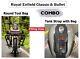 Royal Enfield Classic & Bullet Black Leather Tank Bag With Round Tool Bag