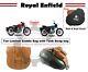 Royal Enfield Classic & Bullet Tan Leather Saddle Bag With Tank Strap Bag