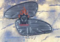 Royal Enfield Interceptor 650 Leather Side Bag & Union Tank Pads (Black) Combo