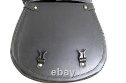 Royal Enfield Leather Saddle Bag & Tank Strap Bag For New Classic 350 Black