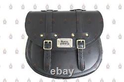 Royal Enfield Meteor 350 Leather Saddle bag with Round bag & Tank bag Combo