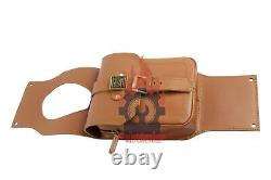 Royal Enfield New Classic 350 REBORN Tan Leather Saddle Bag & Tank Strap Bag