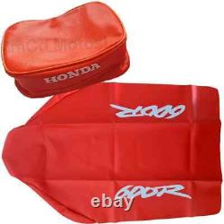 Seat cover tank decals and rear fender bag orange honda xr600 xr 600 xr600 1993
