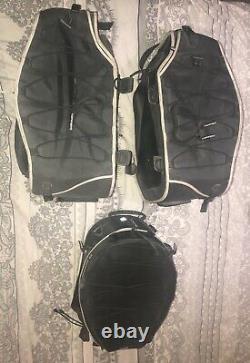 Spinexx Large Motorcycle Luggage Panniers & Tank Bag with Wheels & Rain Covers