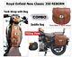 Tan Leather Saddle Bag & Tank Strap Bag Fit For Royal Enfield New Classic 350