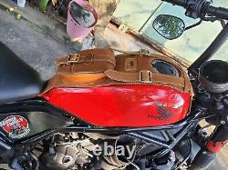 Tan Tank cover for Honda rebel cmx300 cmx500 2017-2023 Leather gas saddle bag