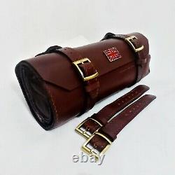 Tool Rolls (Real Leather) for Motorcycle, Car, Classic tool wrap storage roll bag