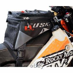 Tusk Olympus Motorcycle 8 litre Tank Bag Large Black/Grey-Dual Sport/Adventure