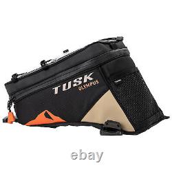 Tusk Olympus Tank Bag Large Black/Tan Motorcycle Adventure Enduro 1930890005