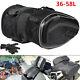 Universal Motorcycle Saddle Bags Luggage Helmet Tank Bags 36-58l With Rain Cover