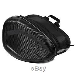 Universal Motorcycle Saddle Bags Luggage Helmet Tank Bags 36-58L with Rain Cover