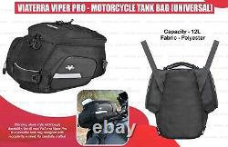 Viaterra Viper Pro Black Tank Bag Fit For Universal Motorcycle