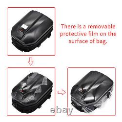 WOSAWE Motorcycle Tail Tank Bag Rear Seat Waterproof Pack Helmet Storage Black