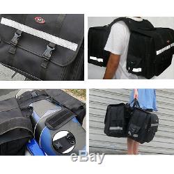 Water Resistance Pair of Universal Motorcycle Saddlebags Panniers Bags Luggage