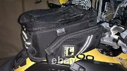 Wolfman Expandable Motorcycle Tank Bag with Side Pockets and Large Map Pocket