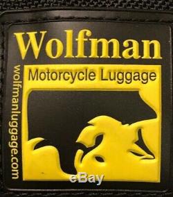 Wolfman Motorcycle Luggage Enduro Gas Tank Bag S0303 with Straps 10x6x7 NEW